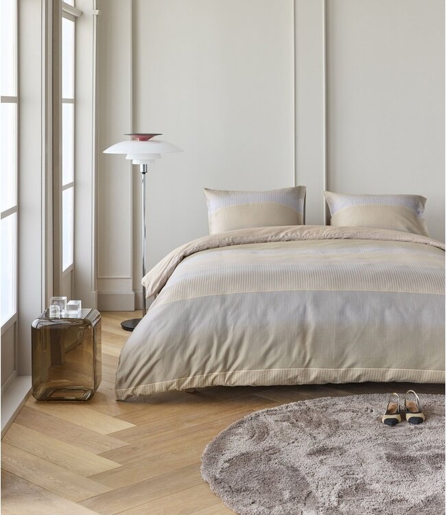 Kardol  Dekbedovertrek Satijn Abstract Natural 200 x 200/220