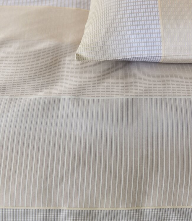 Kardol  Dekbedovertrek Satijn Abstract Natural 140 x 200/220