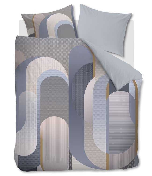 Kardol  Dekbedovertrek Satijn Archi Blauwgrijs