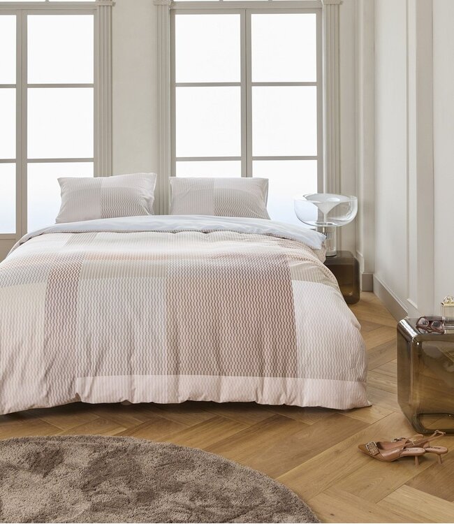 Kardol  Dekbedovertrek Satijn Digital Weave Grey Green 200 x 200/220