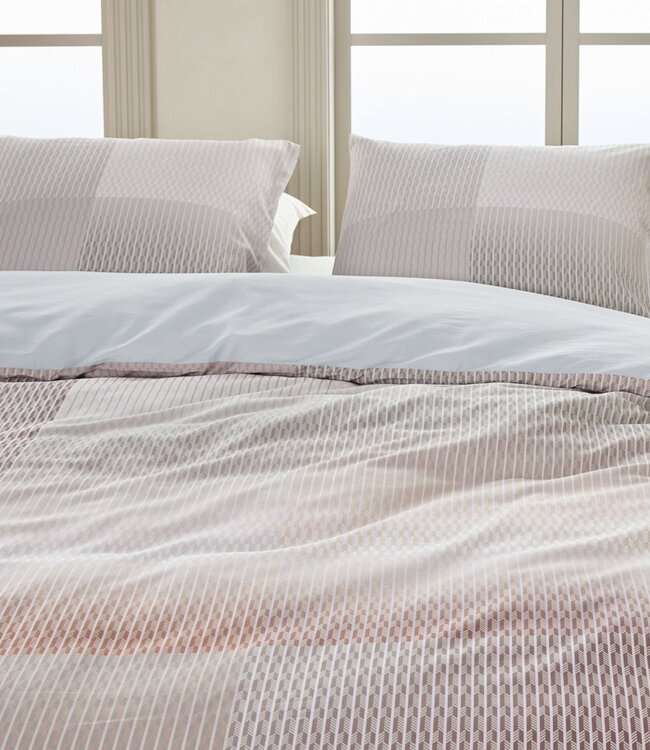 Kardol  Dekbedovertrek Satijn Digital Weave Grey Green 200 x 200/220