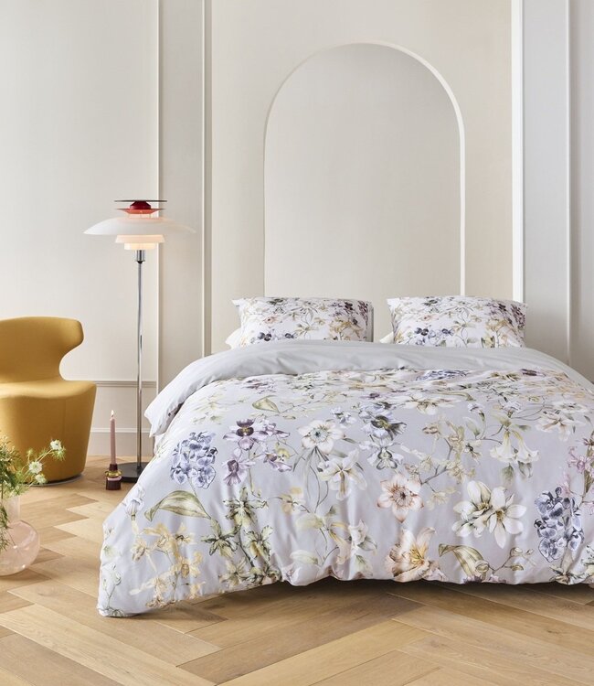 Kardol  Dekbedovertrek Satijn Branche Grey 240 x 200/220