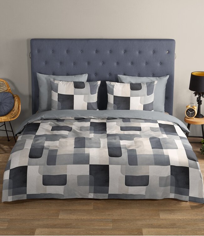 Ritzzly Dekbedovertrek met rits Aiden Blauw