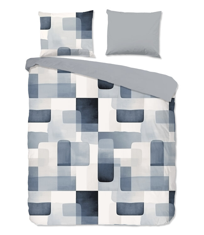 Ritzzly Dekbedovertrek met rits Aiden Blauw