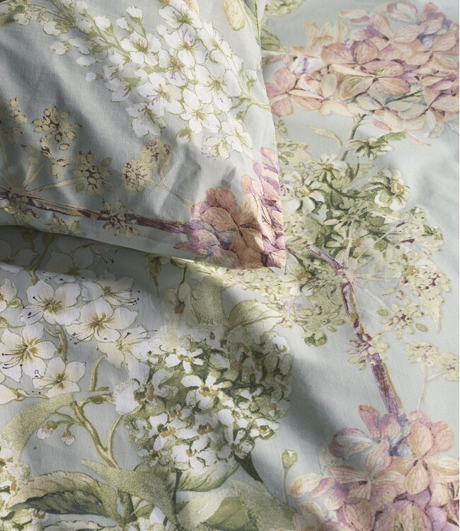 Ariadne at Home Dekbedovertrek Katoen Corsage Groen 240 x 200/220