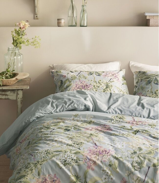 Ariadne at Home Dekbedovertrek Katoen Corsage Groen 260 x 200/220