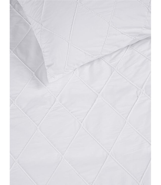 Rivièra Maison Dekbedovertrek Elegance White 200 x 200/220