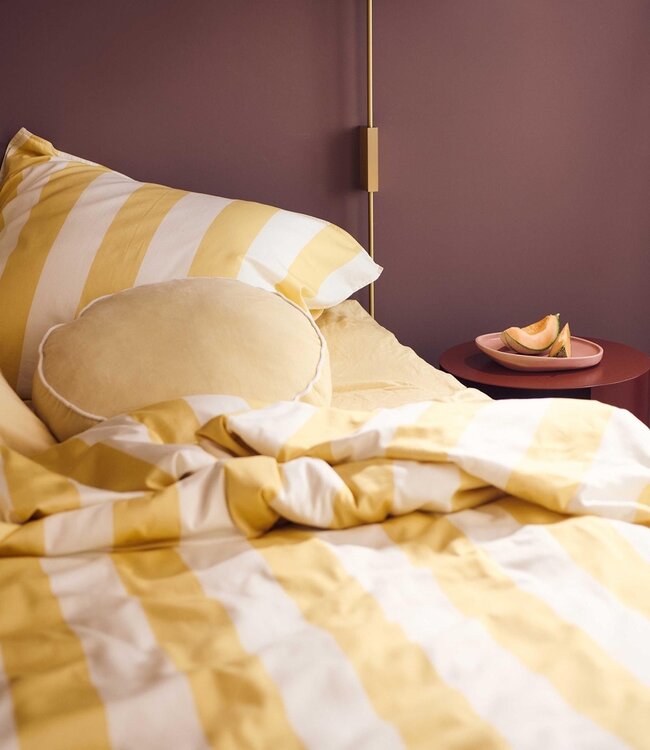 Essenza Dekbedovertrek Minte Stripe Yellow Straw & Vanille