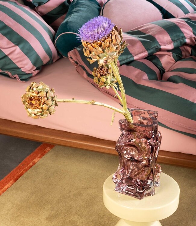 Essenza Dekbedovertrek Minte Stripe Woodrose & Dark Teal 200 x 200/220