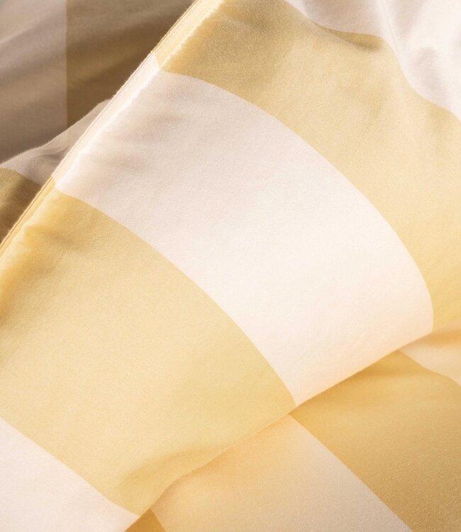 Essenza Dekbedovertrek Minte Stripe Yellow Straw & Vanille 240 x 200/220