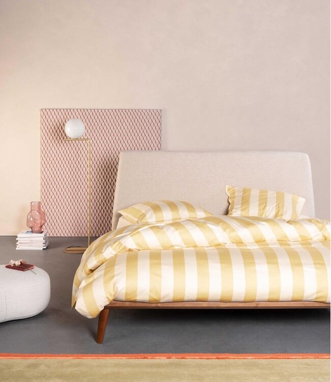 Essenza Dekbedovertrek Minte Stripe Yellow Straw & Vanille 140 x 200/220