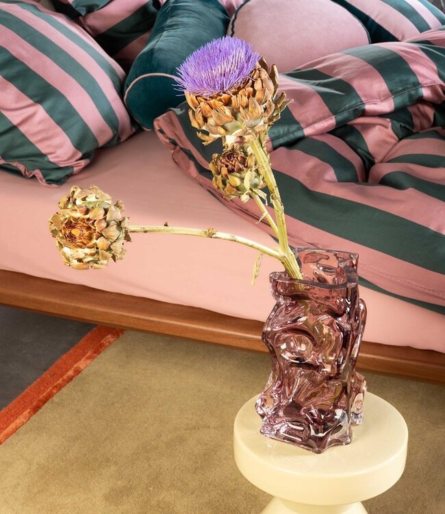 Essenza Dekbedovertrek Minte Stripe Woodrose & Dark Teal 260 x 200/220