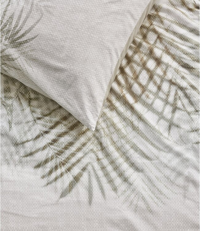 Rivièra Maison Dekbedovertrek Katoen Palm Shade Natural 200 x 200/220