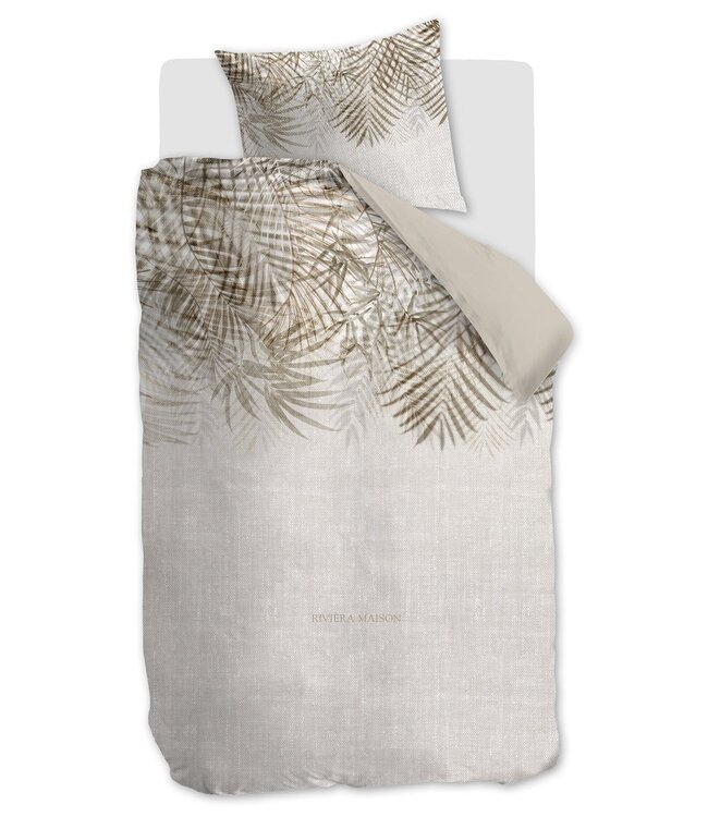 Rivièra Maison Dekbedovertrek Katoen Palm Shade Natural 140 x 200/220