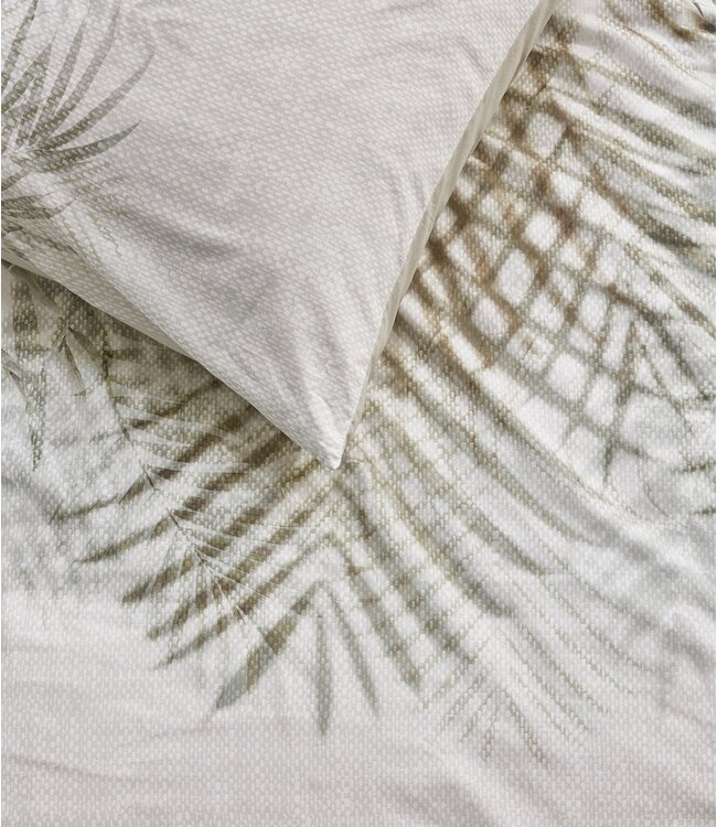 Rivièra Maison Dekbedovertrek Katoen Palm Shade Natural 240 x 200/220
