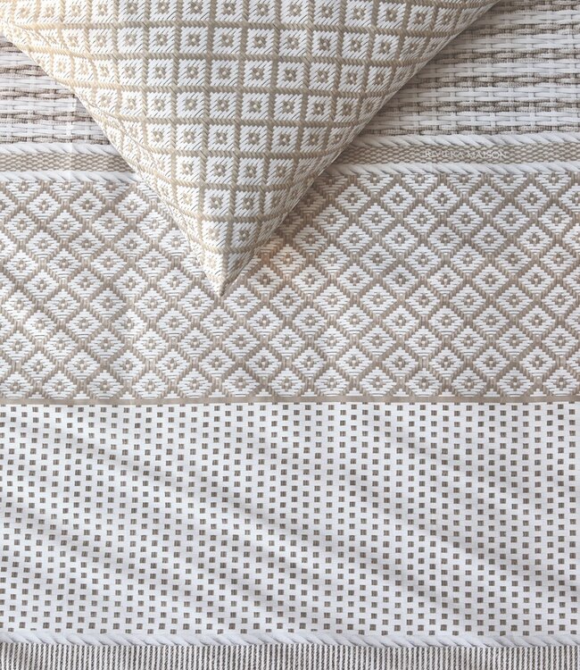 Rivièra Maison Dekbedovertrek Katoen Francesco Zand 200 x 200/220