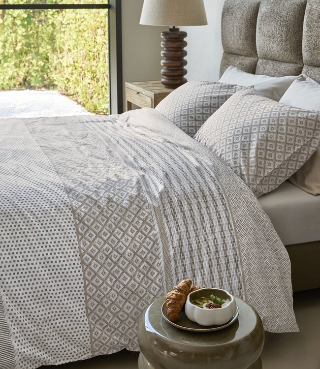 Rivièra Maison Dekbedovertrek Katoen Francesco Zand 260 x 200/220