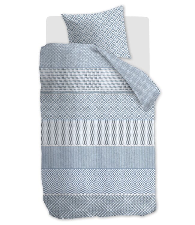 Rivièra Maison Dekbedovertrek Katoen Francesco Blauw