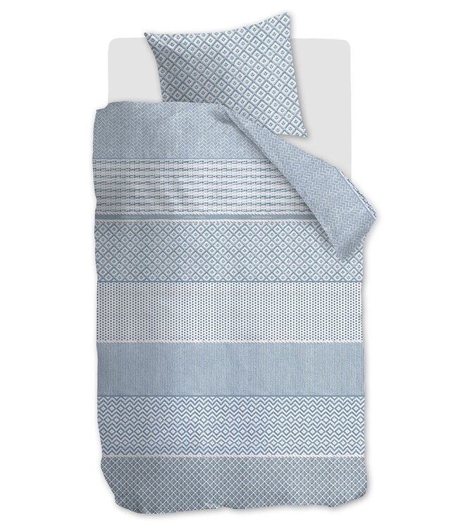 Rivièra Maison Dekbedovertrek Katoen Francesco Blauw 140 x 200/220