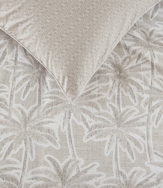 Rivièra Maison Dekbedovertrek Katoen Palm Paradise Zand 240 x 200/220