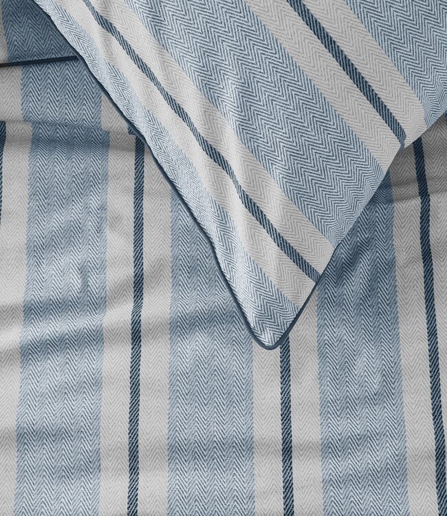 Rivièra Maison Dekbedovertrek Katoen Silvan Blauw