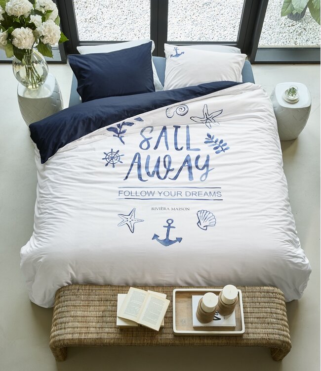 Rivièra Maison Dekbedovertrek Katoen Sail Away Blauw