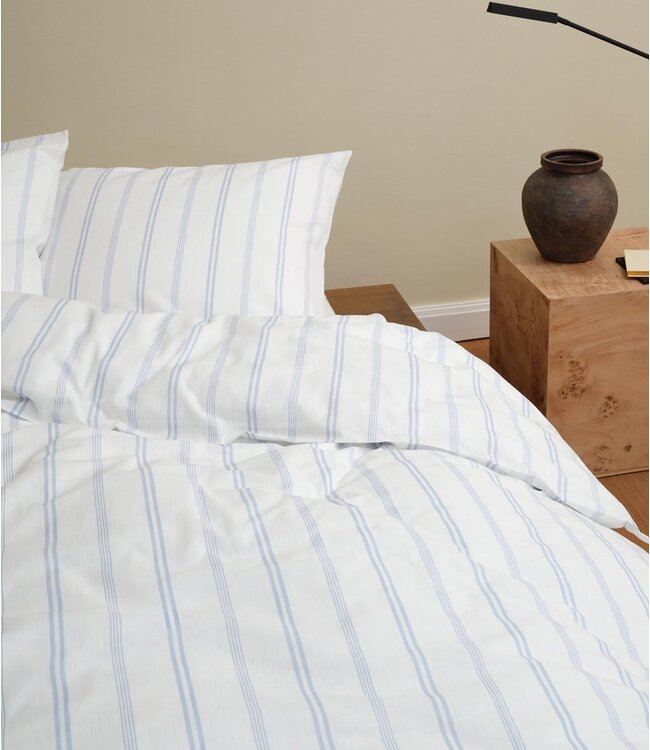 Marc O'Polo Dekbedovertrek Olin Calm Blue 200 x 200/220
