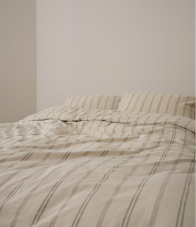 Marc O'Polo Dekbedovertrek Olin Oatmeal 200 x 200/220
