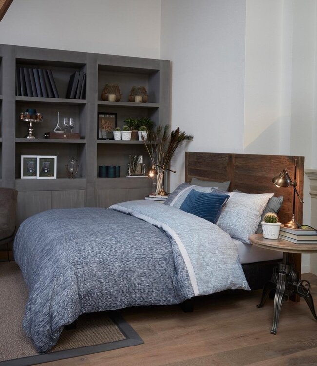 Rivièra Maison Dekbedovertrek Amsterdam Loft Bluegrey 240 x 200/220