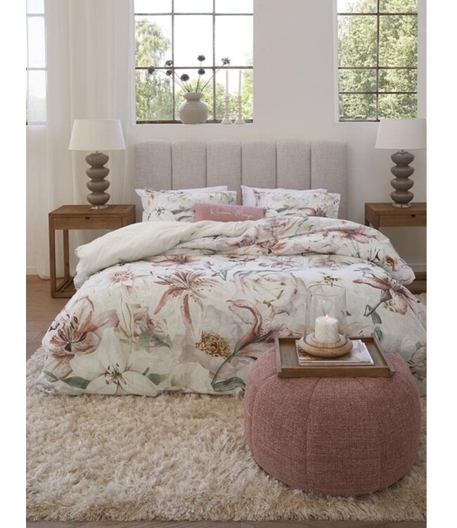 Rivièra Maison Dekbedovertrek Lily Love Pink 140 x 200/220