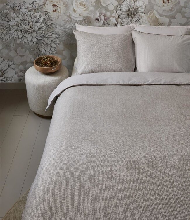 Rivièra Maison Dekbedovertrek Chevron Weave Grey 200 x 200/220