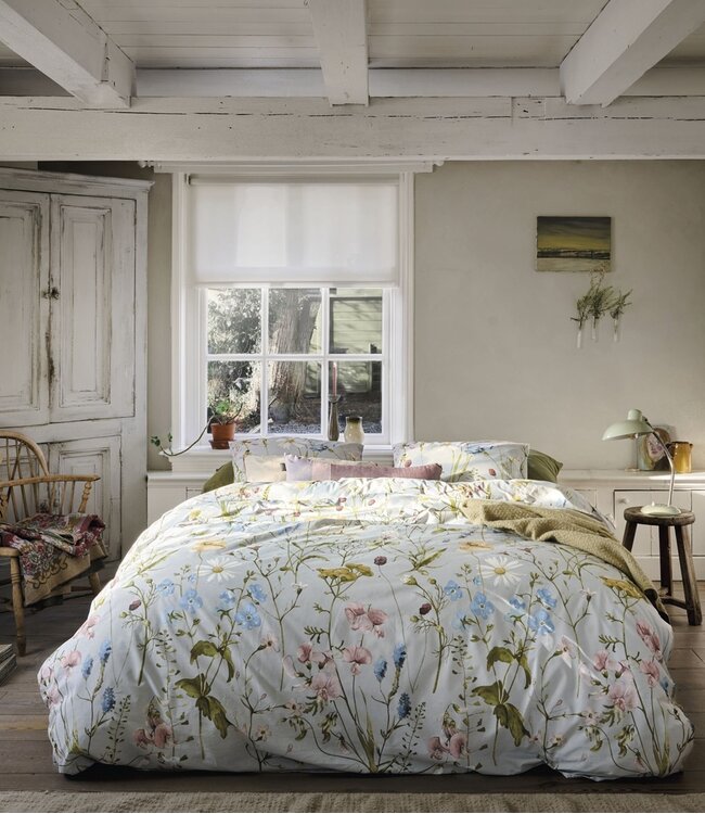 Ariadne at Home Dekbedovertrek Bloom Blauw