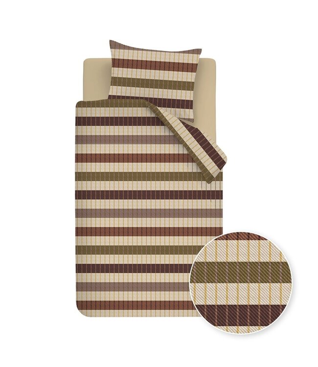 Beddinghouse Dekbedovertrek Flanel Bo Terra 240 x 200/220