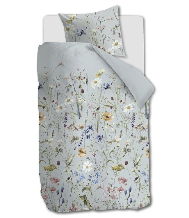 Ariadne at Home Dekbedovertrek Bloom Blauw 140 x 200/220