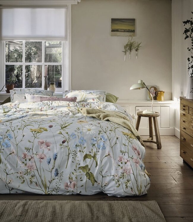 Ariadne at Home Dekbedovertrek Bloom Blauw 240 x 200/220