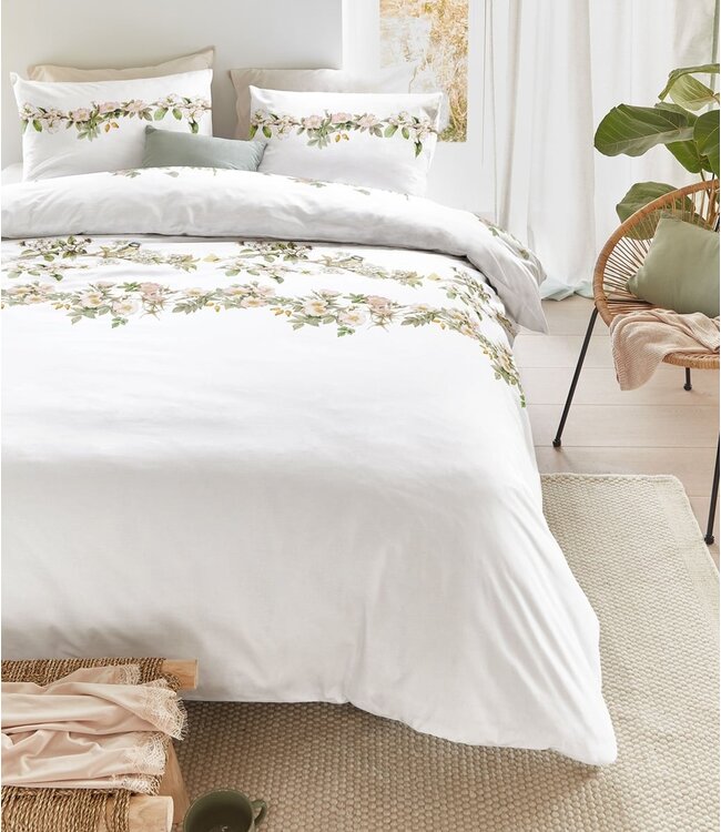 Marjolein Bastin Dekbedovertrek Katoen In Bloom Peach 260 x 200/220