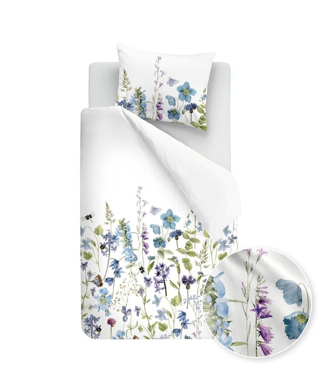 Marjolein Bastin Dekbedovertrek Katoen Blue Garden 140 x 200/220