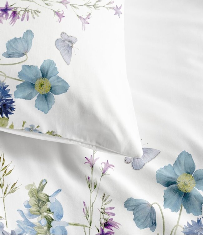 Marjolein Bastin Dekbedovertrek Katoen Blue Garden 140 x 200/220