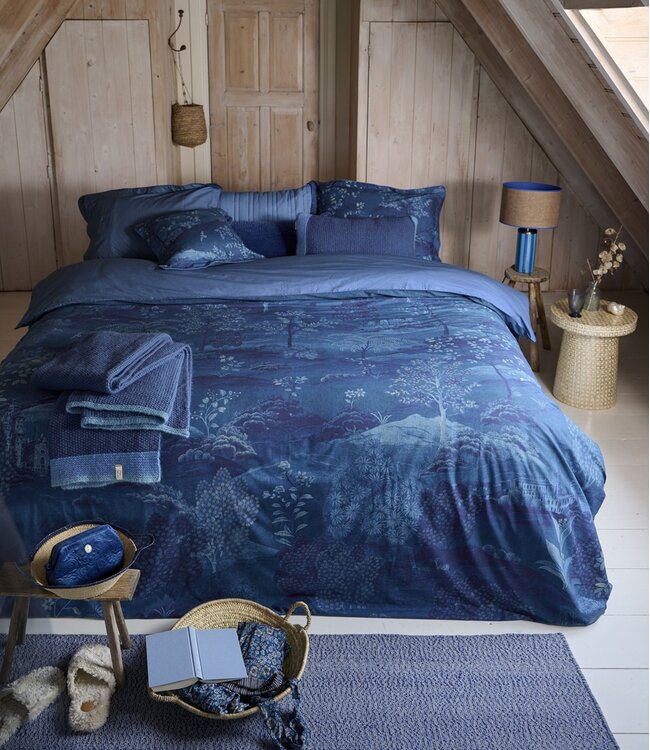Pip Studio Dekbedovertrek Sundara Wood Donkerblauw