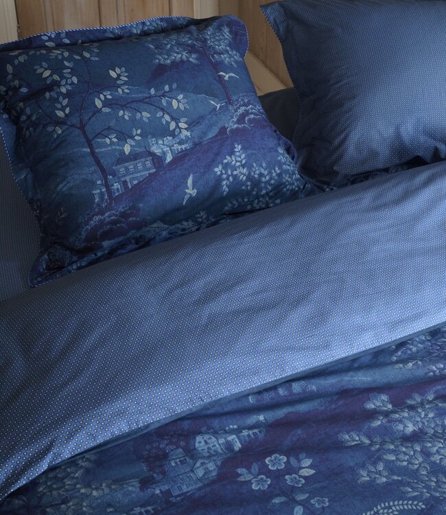 Pip Studio Dekbedovertrek Sundara Wood Donkerblauw