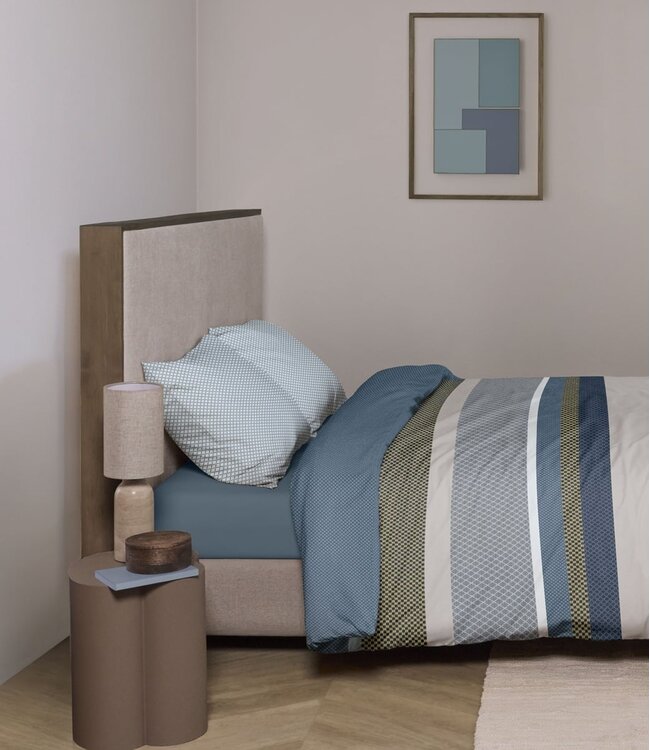 Beddinghouse Dekbedovertrek Hylke Blauw 140 x 200/220