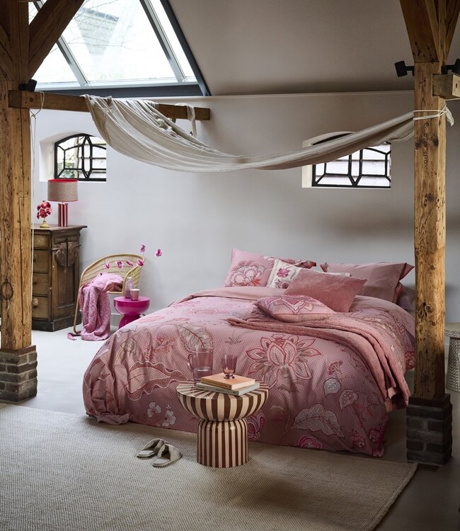 Pip Studio Dekbedovertrek Mumbai Night Roze 240 x 200/220