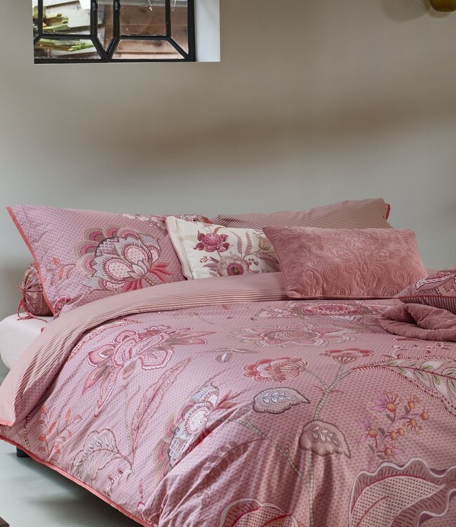 Pip Studio Dekbedovertrek Mumbai Night Roze 240 x 200/220