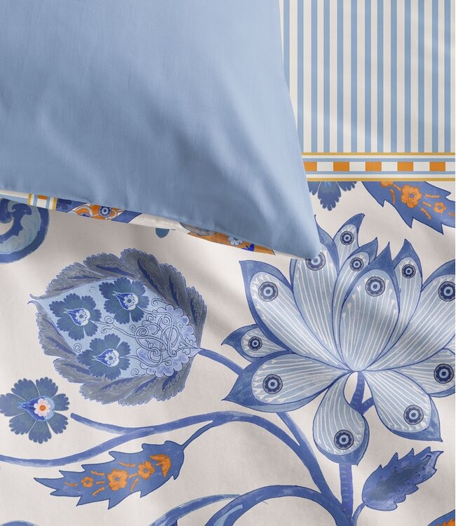 Oilily Dekbedovertrek Satijn Taya Blauw