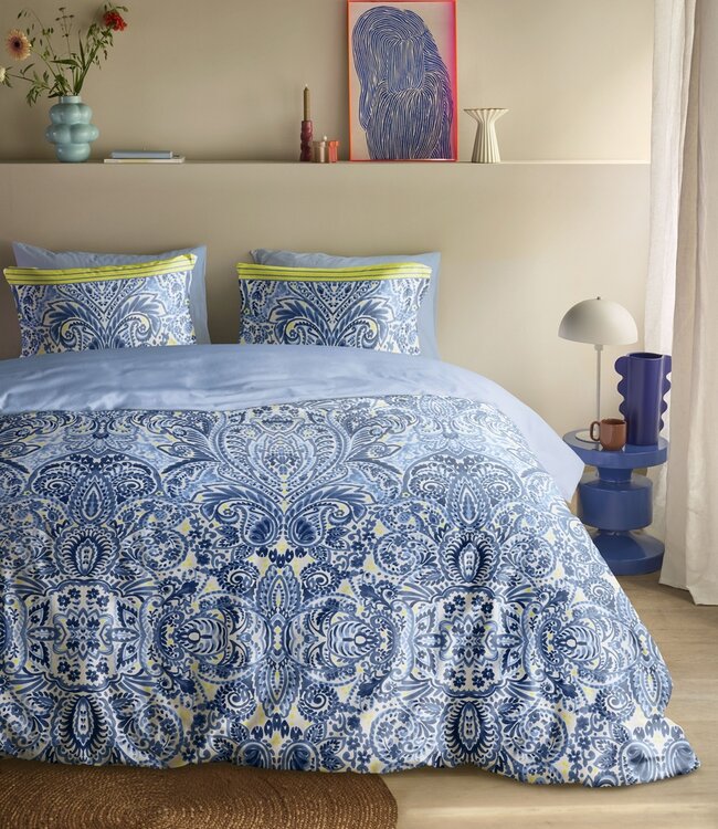 Oilily Dekbedovertrek Satijn Linzi Blauw