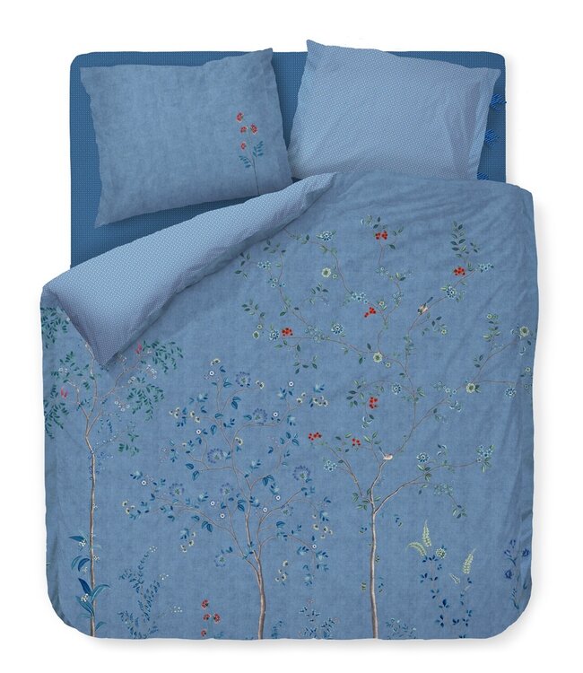 Pip Studio Dekbedovertrek Desi Garden Blauw
