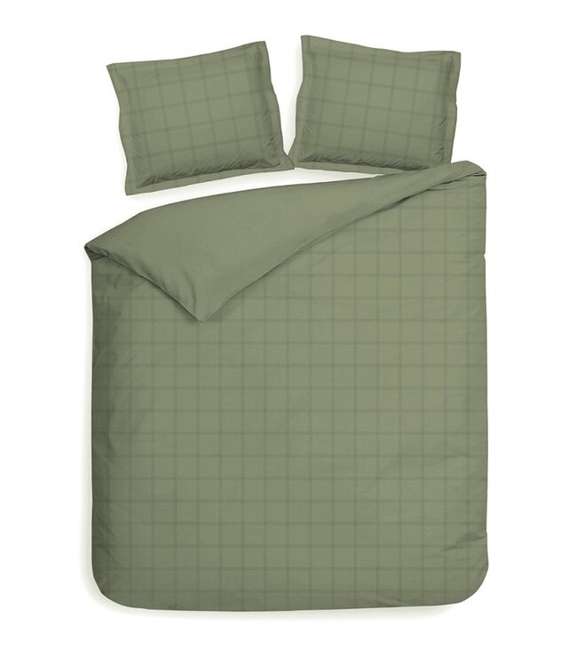 Ritzzz Dekbedovertrek met rits (3 zijdes) Diamante Mineral Green