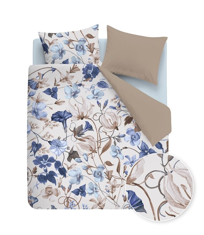 Beddinghouse Dekbedovertrek Louise Blue 200 x 200/220