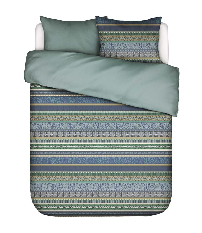 Essenza Dekbedovertrek Flanel Lita Surf Green