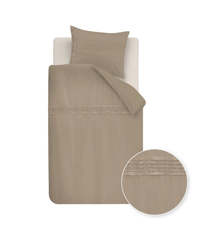 Beddinghouse Dekbedovertrek Katoen Osiris Taupe